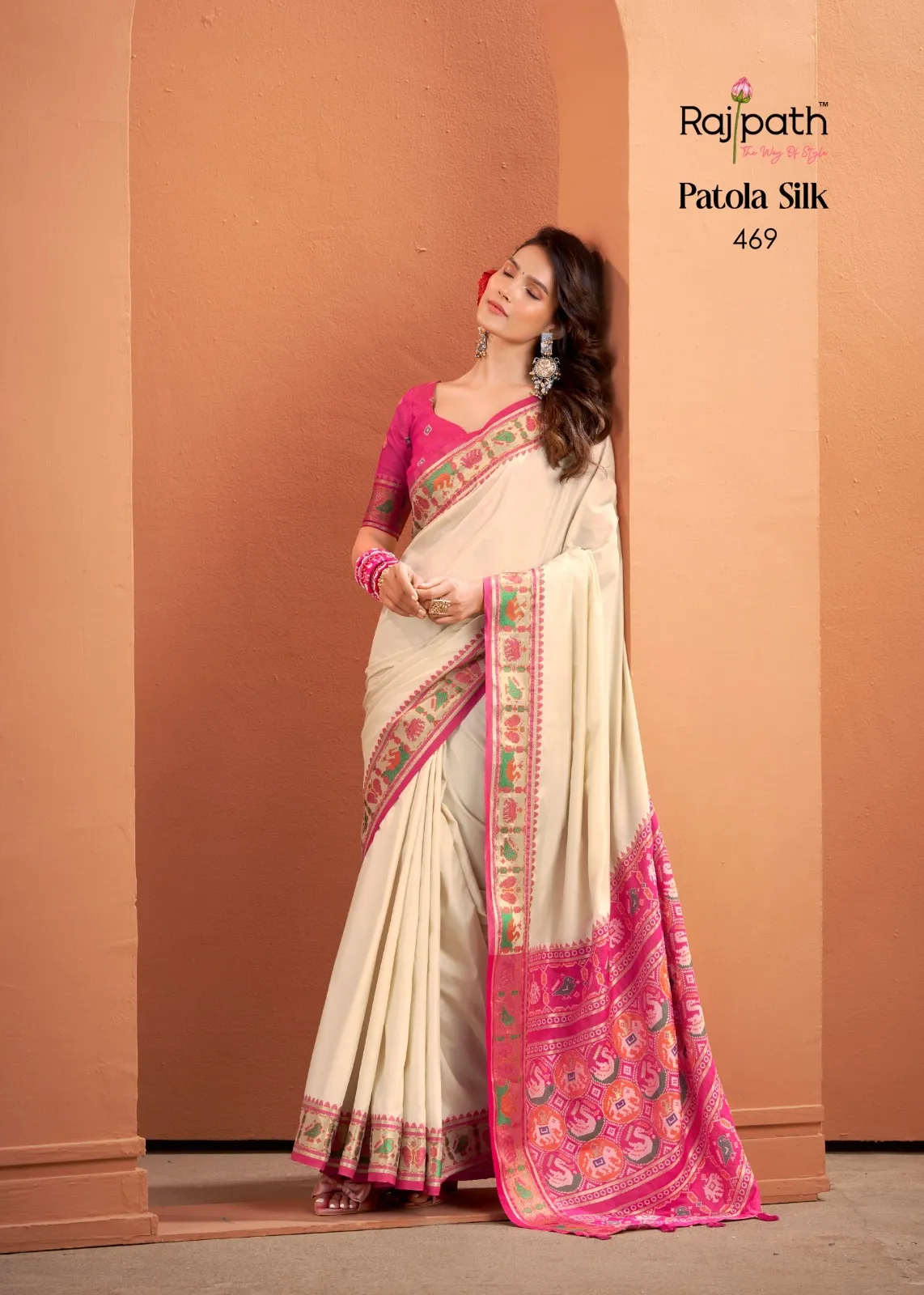 Buy Premium Silk With Patola Saree in Surat - Reseller Bazzar